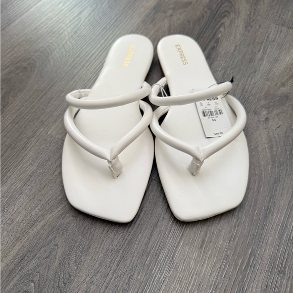 Express Shoes - Express Brand New White Slip On Sandals Size 8.5